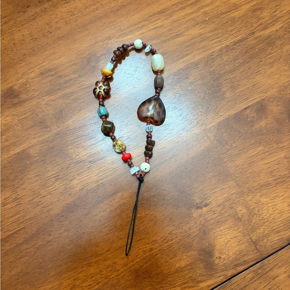 Colorful Beaded Phone Strap or Keychain